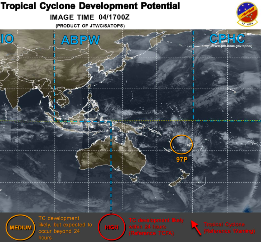 Low near Fiji has tropical cyclone potential, may track into NZ area